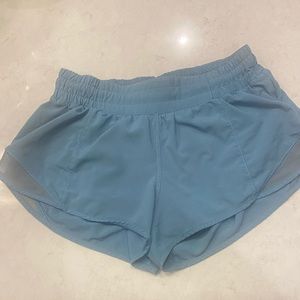 Rare utility blue lululemon hotty hot shorts